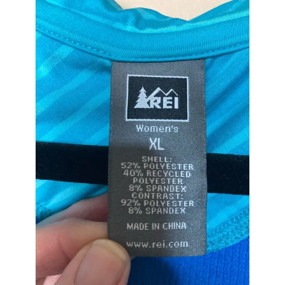 REI 40% Recycled Jacket Hoodie Blue‎ Size XL